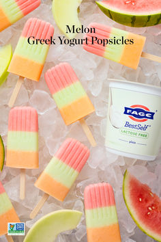 Homemade popsicles are fun and the perfect sunny treat! As the summer heats up, these Greek Yogurt Melon Popsicles are a tasty way to cool down.